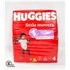 Image 1 : PACK OF 70 HUGGIES LITTLE MOVERS SZ 4 DIAPERS