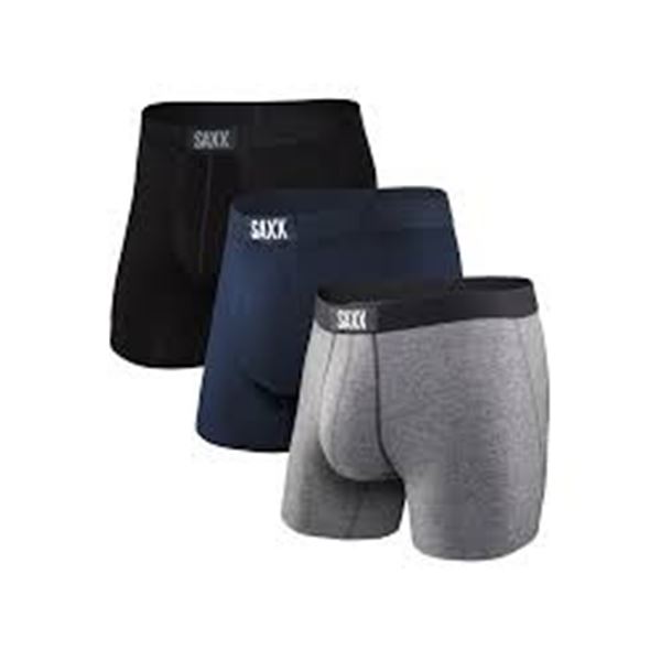 NEW 3 PACK SAXX VIBE SUPER SOFT MENS BOXER BRIEFS