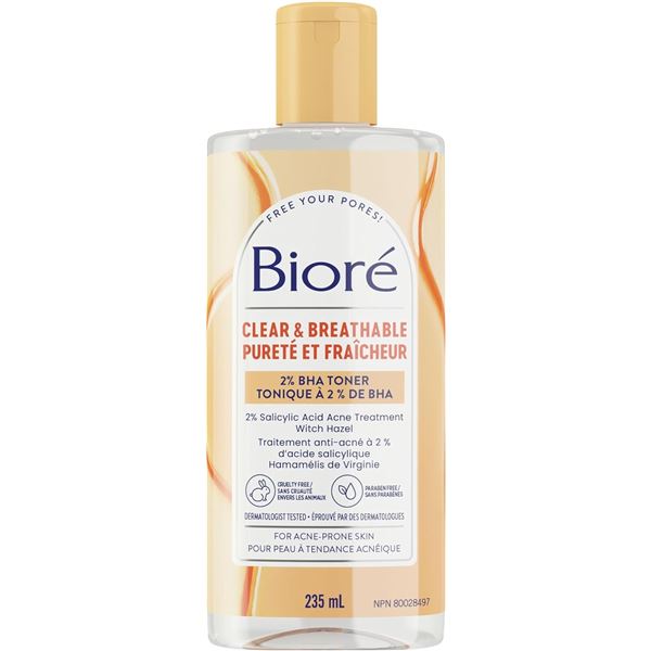 235ML BOTTLE OF BIORE 2% BHA TONER