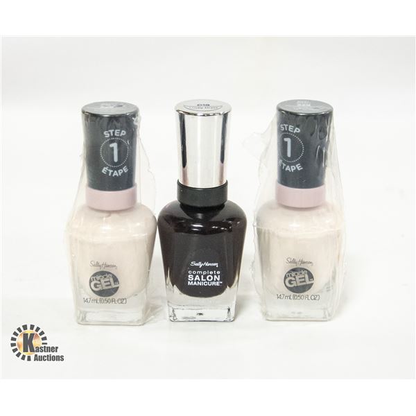 LOT OF THREE NEW SALLY HANSON NAIL POLISH