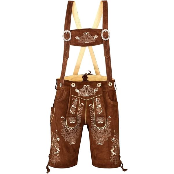 NEW MEDIUM BROWN LEDERHOSEN SIZE 42