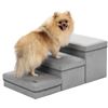 Image 1 : NEW LEMONDA 3 STEP FOLDING DOG STEPS GREY