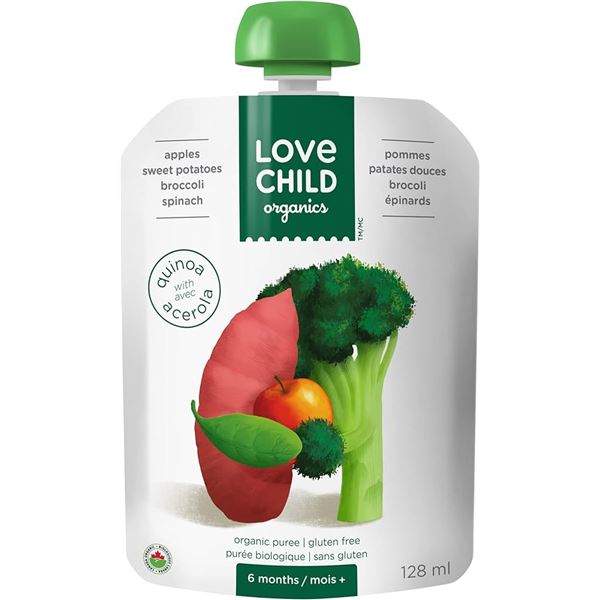 NEW 2 X 6 X 128ML APPLES SWEET POTATOES BROCCOLI