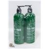Image 1 : NEW 2 BOTTLES OF BOTANIC HEARTH TEA TREE SHAMPOO
