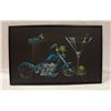 Image 1 : 18" X 29" GODDARD MARTINI & BIKE ARTWORK