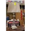 Image 1 : BAILIFF SEIZURE- SIDE TABLE LAMP; CRYSTAL BASE