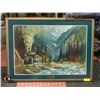 Image 1 : BAILIFF SEIZURE- "STEAM IN THE ROCKIES" FRAMED