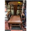 Image 1 : ANTIQUE OAK CHAIR FROM 1930'S