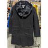 Image 1 : NEW LADIES FAUX FUR BLACK PEA COAT BLACK SIZE 40