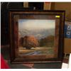 Image 1 : PRINT W. WOODEN FRAME, 39” X 39”, LTD ED,