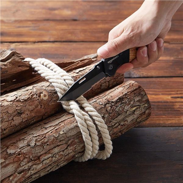 NEW AMAZON BASICS TACTICAL FOLDING KNIFE