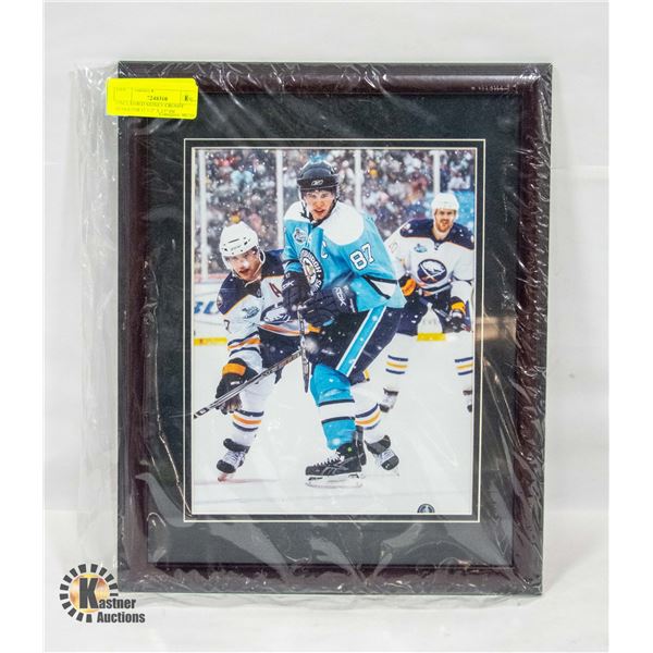 UNCLAIMED SIDNEY CROSBY PENGUINS 12 1/2" X 15" PIC