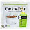 Image 1 : BAILIFF SEIZURE- 5QT WHITE OVAL CROCKPOT (IN BOX)
