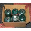 Image 1 : LOT OF 6 MINI GREEN PROPANE TANKS