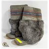 Image 1 : SIZE 8 FUR/BEADED MUKLUKS PREVIOUSLY USED-ESTATE