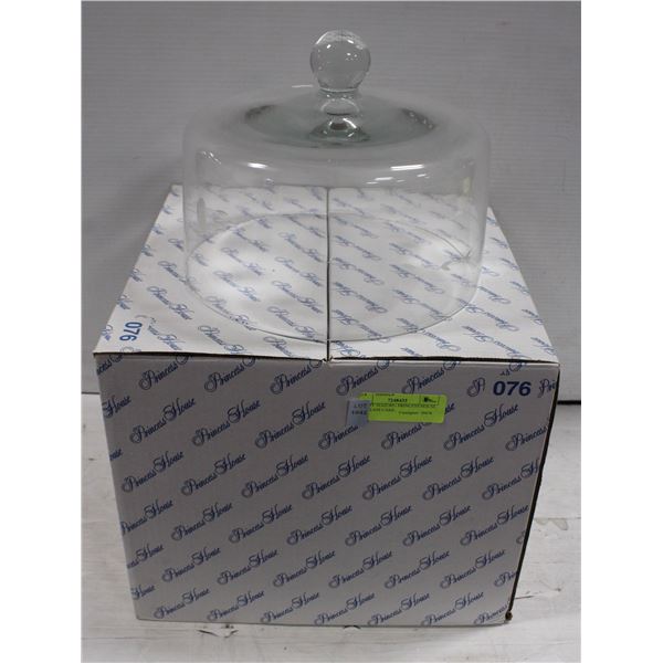 BAILIFF SEIZURE- PRINCESS HOUSE 2PC GLASS CAKE-