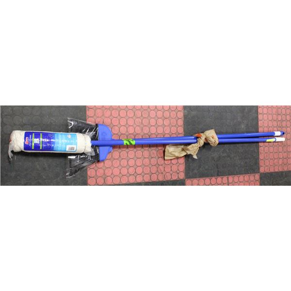 BAILIFF SEIZURE- NEW 2PC QUICKIE MOP & BROOM SET