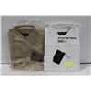 Image 1 : NEW MEN'S SHIRTS 1 WHITE 1 TAN SIZE M