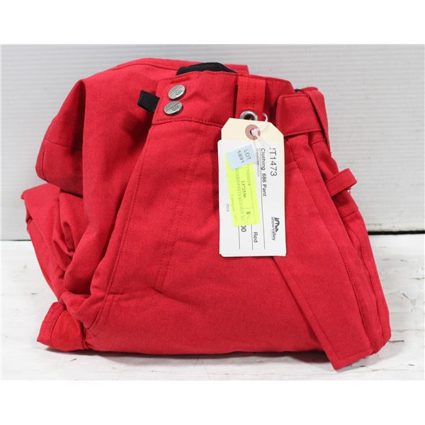 SNOW BOARD PANTS RED SIZE XS