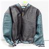 Image 1 : NEW DRAGONCOLLECTION BLACK/GREEN LEATHER JACKET S