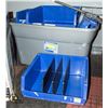 Image 1 : BOX W/ 4 LARGE AND 5 SMALL STACKING STORAGE