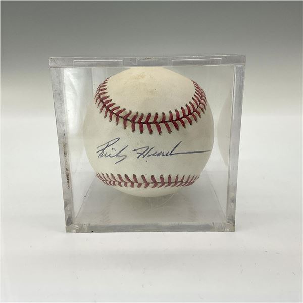 Rickey Henderson Autographed Baseball