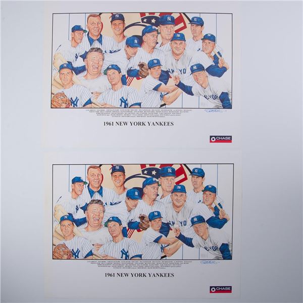 1961 NY Yankees Legends Illustrative Montage by Chase