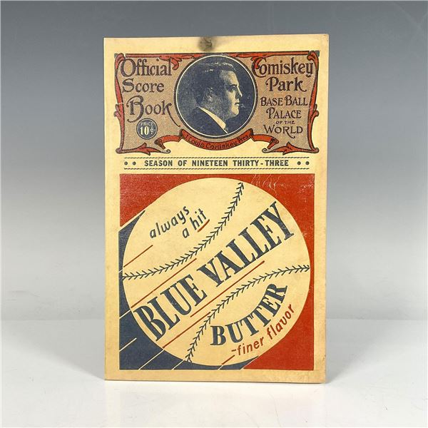 1933 Inaugural All-Star Game Unused Scorecard