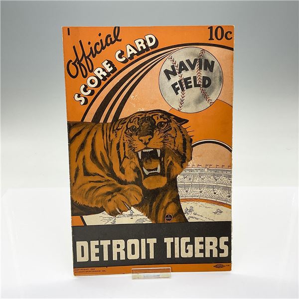 1937 Detroit Tigers vs Chicago White Sox Official Score Card