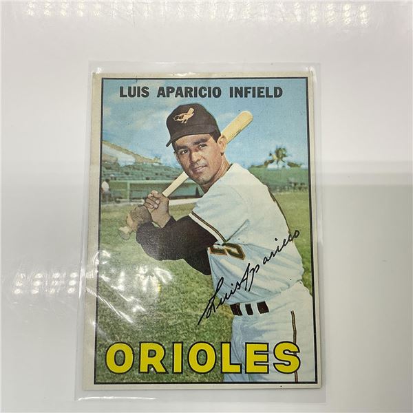 1967 HOF Luis Aparicio, Topps Baseball Card, Orioles