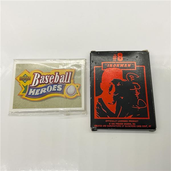 2pc Baseball Card Sets Cal Ripken Jr. and Ted Williams