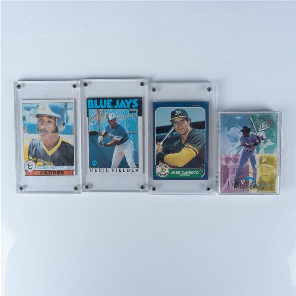 4pc Baseball Card Grouping 70's, 80's, and 90's