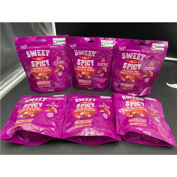 Huer Sweet & Spicy Watermelon Rings with Chamoy (6 x 140g)