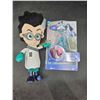 Image 1 : Disney Frozen, Elsa Charmlite and PJ Mask Romeo Plush Doll