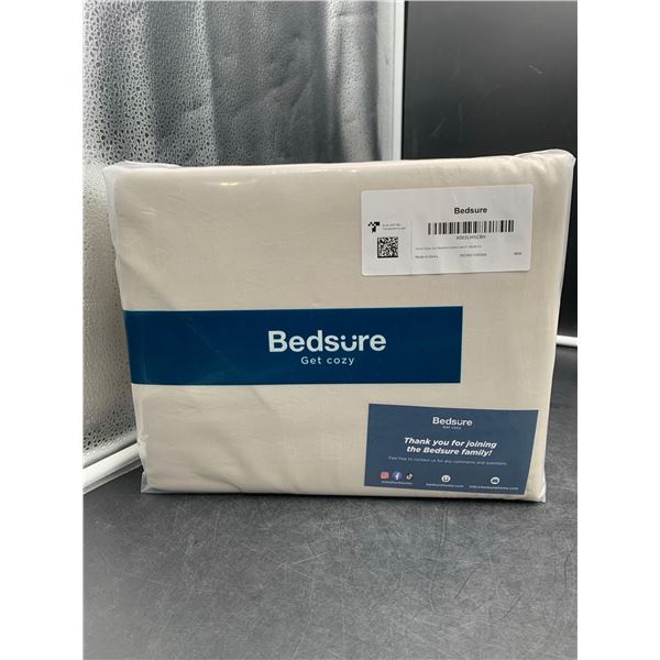 BedSure Duvet Cover, Washed Linen (90in x 90in)Queen/Full