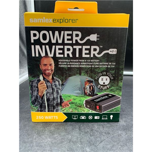 SamlexExplorer Power Inverter 250w- Household Power from A 12v Battery