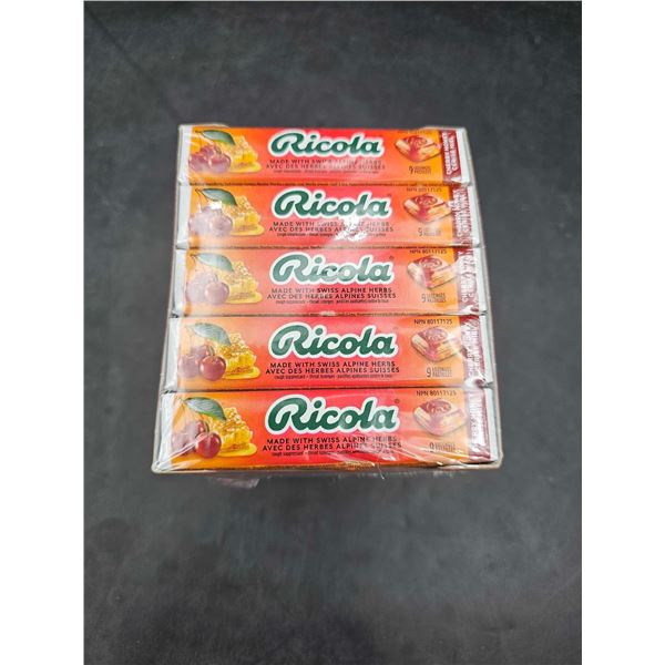 Ricola Cherry Honey Sticks Swiss Alpine Herb Lozenges (20 x 31.5g)