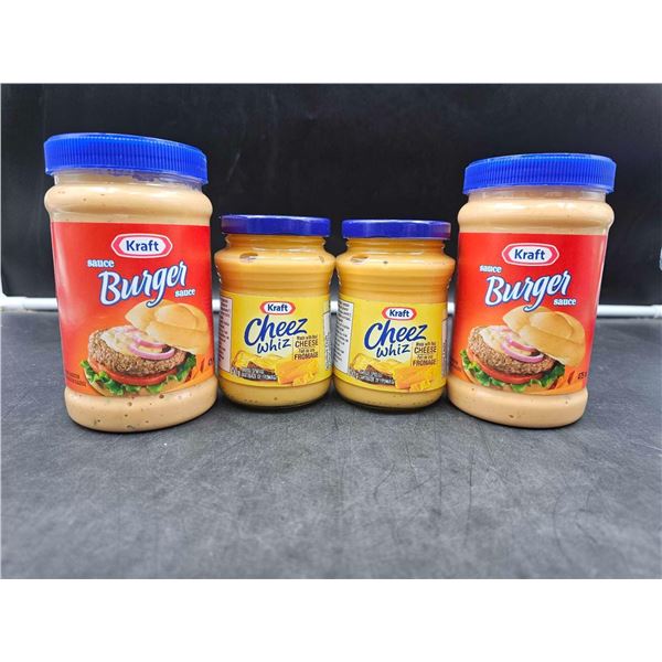 Kraft Burger Sauce (2 x 475ml) Cheez Whiz Spread (2 x 250g)