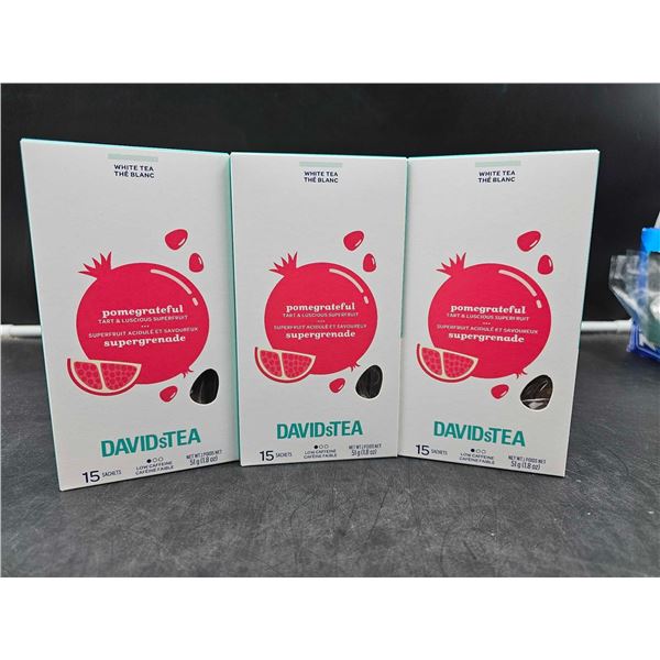 David's Tea Pomegrateful White Tea Tea Bags (3 x 15)