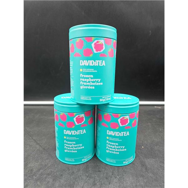 David's Tea Fruit Infusion Frozen Raspberry Loose Leaf Tea (3 x 50g)