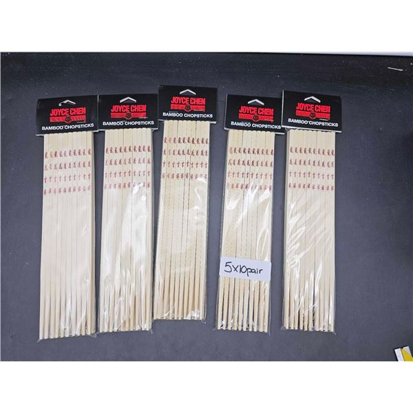 Joyce Chen Bamboo Chopsticks (5 x 10)