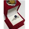 Image 4 : Silver Sapphire 1Ct Ring, Suggested Retail Value $160