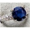 Image 1 : Silver Sapphire 1Ct And Cz 0.24Ct Ring, Suggested Retail Value $240