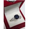 Image 4 : Silver Sapphire 1Ct And Cz 0.24Ct Ring, Suggested Retail Value $240