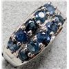 Image 2 : Silver Blue Sapphire Ring, Suggested Retail Value $240