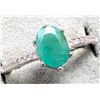 Image 1 : Silver Emerald 0.75Ct And Cz Ring, Suggested Retail Value $160
