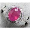 Image 2 : Silver Rubyc 1Ct And Cz Ring, Suggested Retail Value $160
