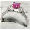Image 3 : Silver Rubyc 1Ct And Cz Ring, Suggested Retail Value $160