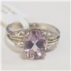 Image 1 : Silver Amethyst Ring (~Size 5)(Ring is resizable for $40) (~length 0 inches), Suggested Retail Value