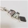 Image 2 : Silver Smokey Quartz Amethyst Necklace (~Size 0) (~length 20 inches) (~weight 15.68g), Suggested Ret